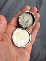 Silver/Metal Okito box DOLLAR Size