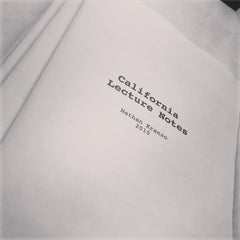 California Lecture Notes
